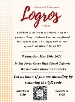 Logros flyer with info provided above